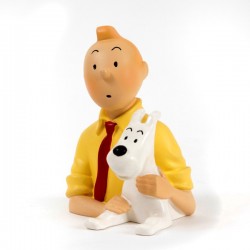 Petit buste Tintin chemise jaune Regout