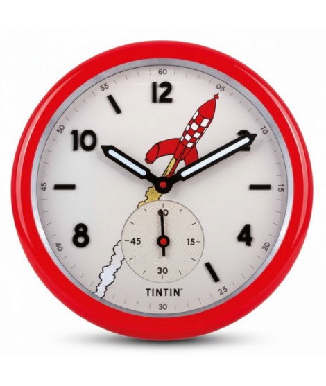 Reloj de pared - Acero color rojo.