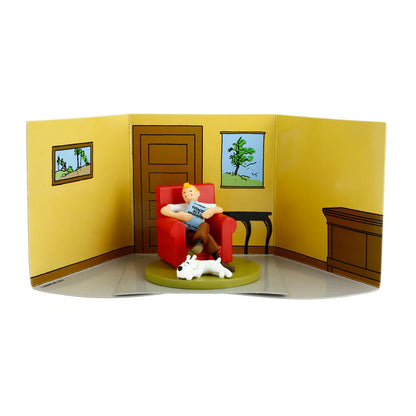 Tintín Diorama Sofá Rojo