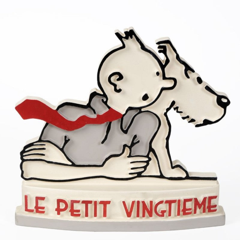 Stèle Petit Vingtième Tintin et Milou
