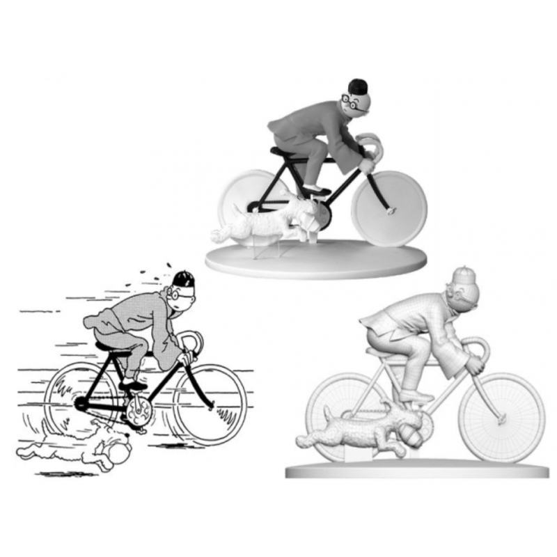 Tintin cycliste et Milou à Shanghaï Nº3