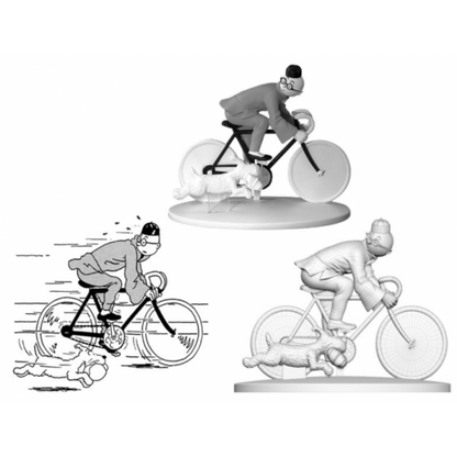 Tintin cycliste et Milou à Shanghaï Nº3