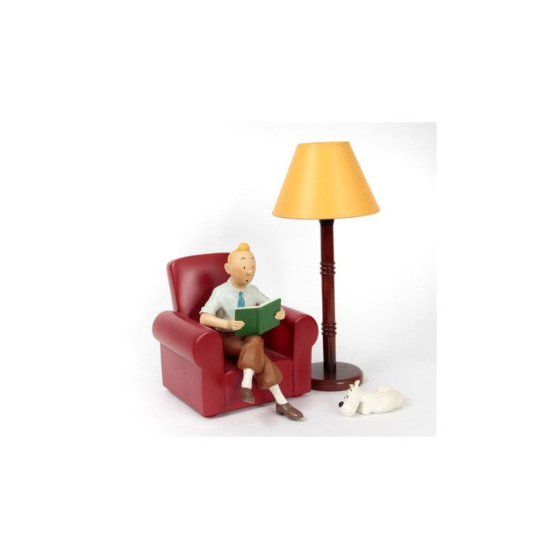 Figurine Tintin dans son fauteuil – Pixi Regout – (1992)