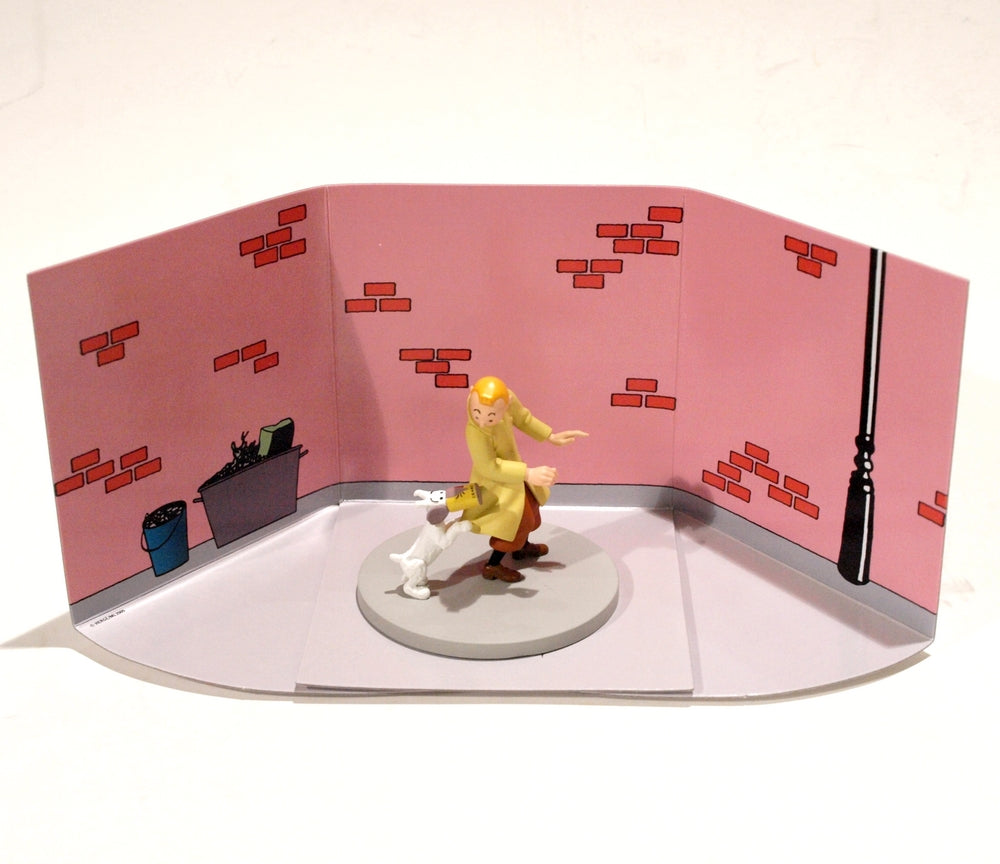 Tintín La Boite de Crabe  Coffret figurine plastique 8 cm