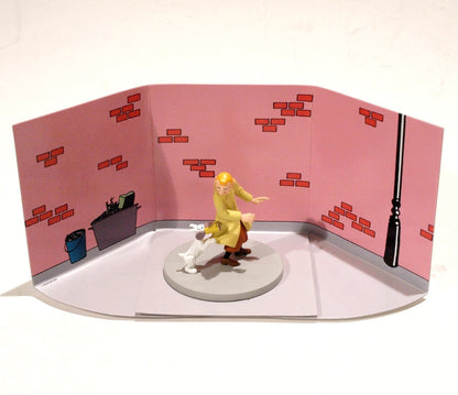Tintín La Boite de Crabe  Coffret figurine plastique 8 cm